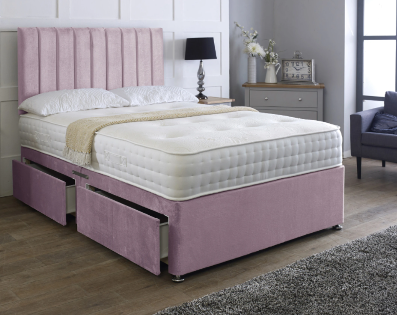 Divan with mattress online and headboard